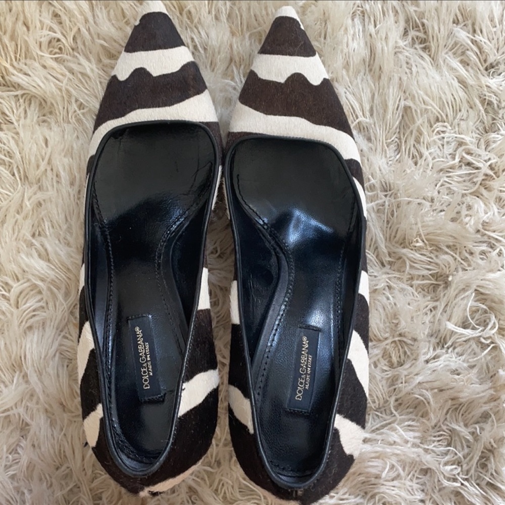 Authentic zébra print heels - dolce and Gabbana